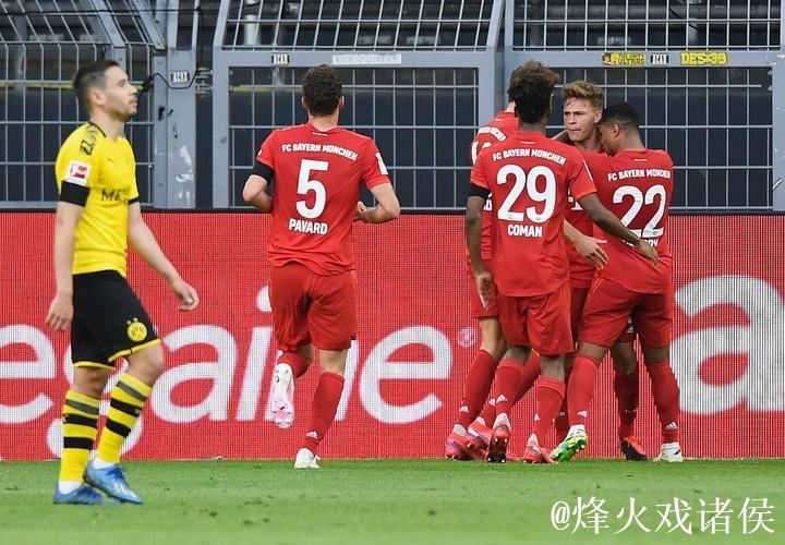 德甲-基米希神仙球吊射破门 拜仁1-0多特领先7分